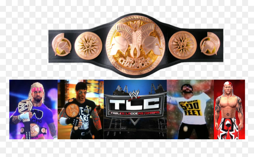 Wwe Tag Team Championship Png, Transparent Png - wwe ladder png