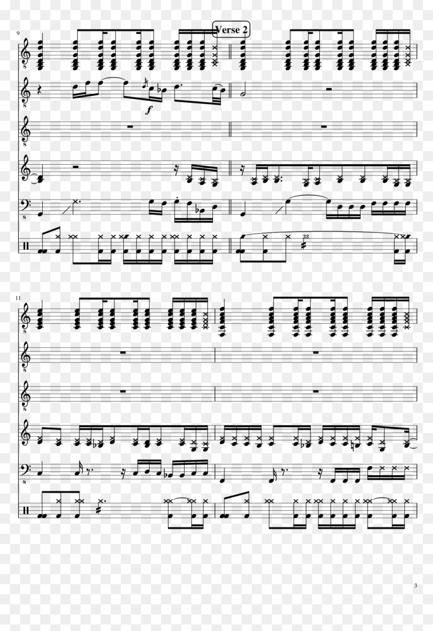 Sheet Music, HD Png Download - nickelback png