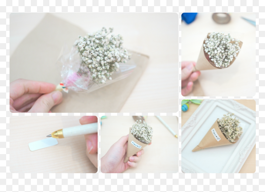 Mini Baby Breath Bouquet, HD Png Download - babys breath png