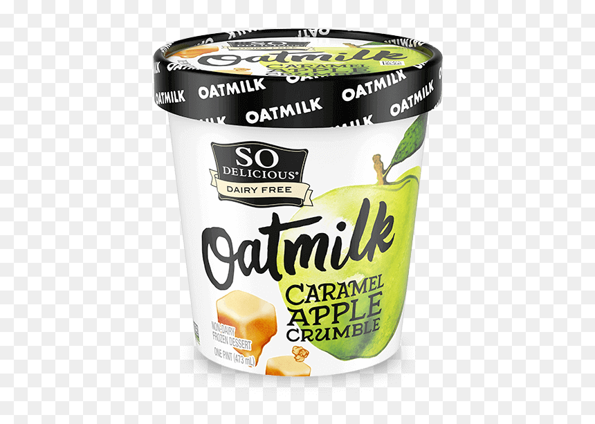 So Delicious Oat Milk Caramel Apple Crumble, HD Png Download - candy apple png