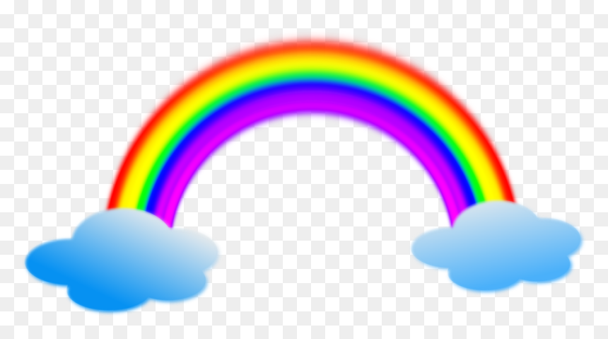 Cartoons Rainbow, HD Png Download - purple clouds png