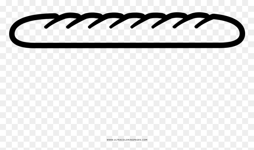 Line Art, HD Png Download - french bread png