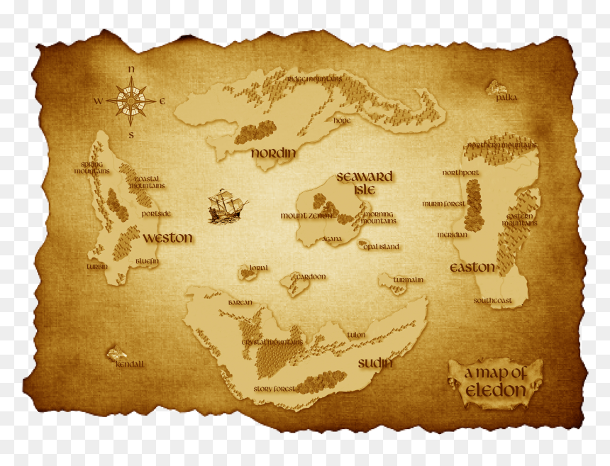 Galleon Black And White, HD Png Download - parchment scroll png
