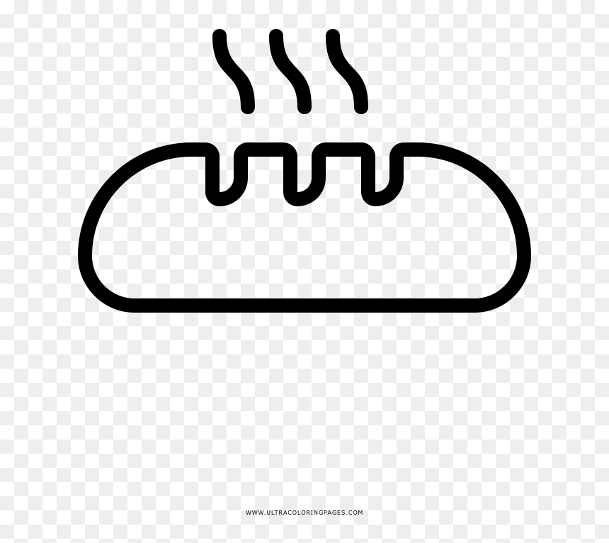 Line Art, HD Png Download - french bread png