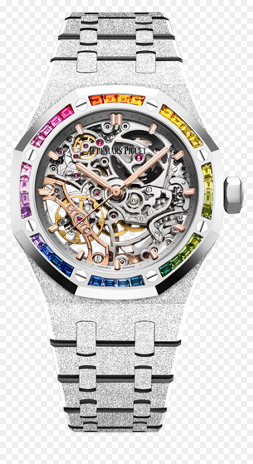 Royal Oak Frosted Gold Double Balance Wheel Openworked, HD Png Download - yg png