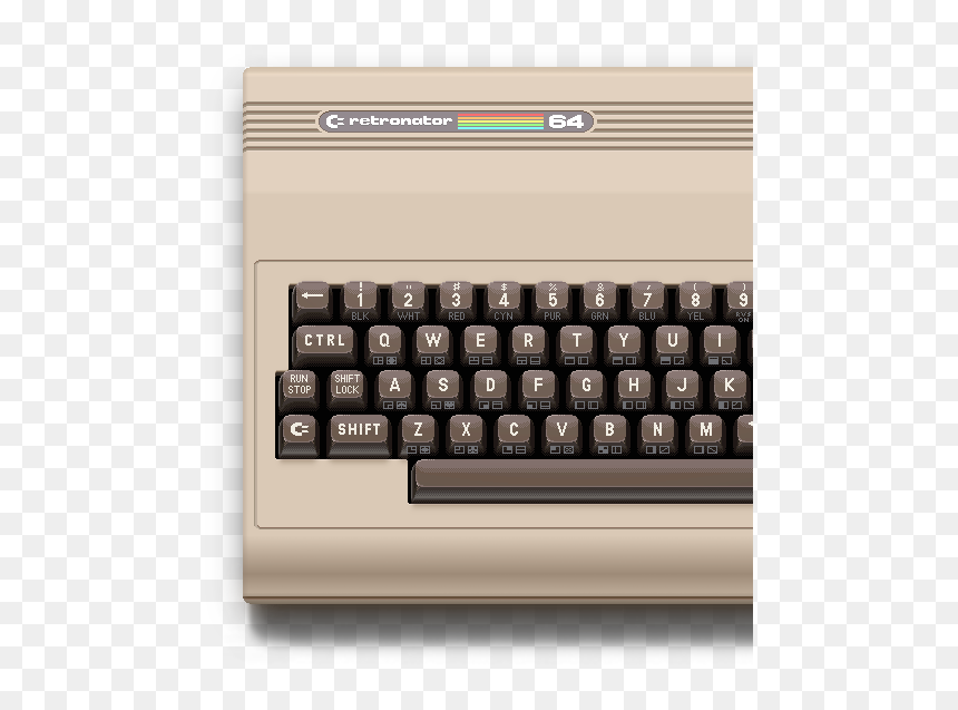 Microsoft Keyboard With Fingerprint Reader, HD Png Download - commodore 64 png