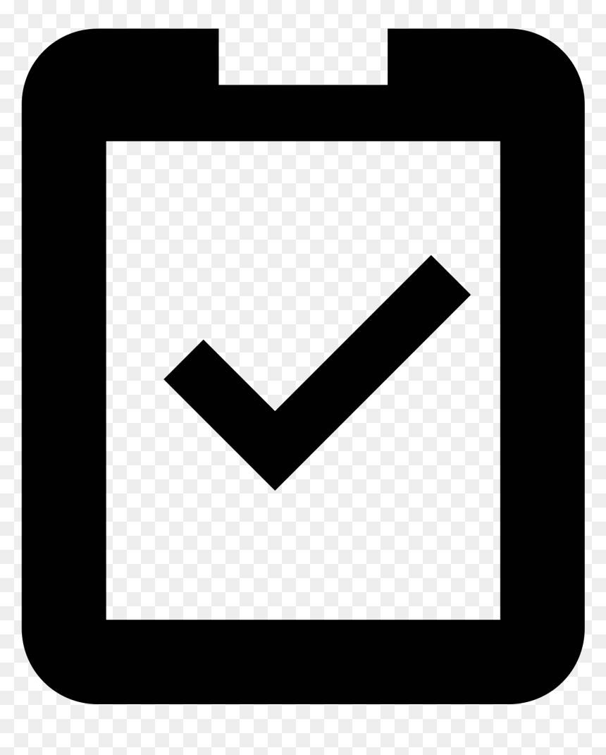 This Is An Image Of A Clipboard, HD Png Download - clipboard icon png