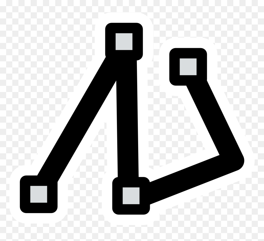 Primary Tool Polyline Clip Arts - Polygonal Chain, HD Png Download - clipboard icon png