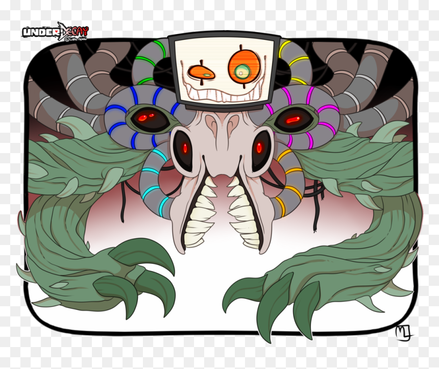 Au,underdecay,omega Flowey - Flowey, HD Png Download - omega flowey png