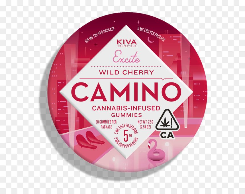 Ca - Camino - Tin - Wildcherry - 191021 - Camino Midnight Blueberry Gummies, HD Png Download - camino png