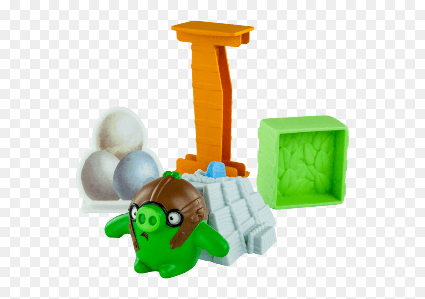 Load Pilot Pig Onto Slingshot Launcher - Happy Meal Angry Birds Toys, HD Png Download - angry birds slingshot png