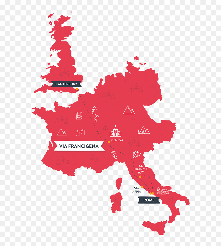 European Union Map Flag, HD Png Download - camino png
