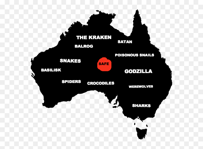 Vector Australia Map Png, Transparent Png - balrog png