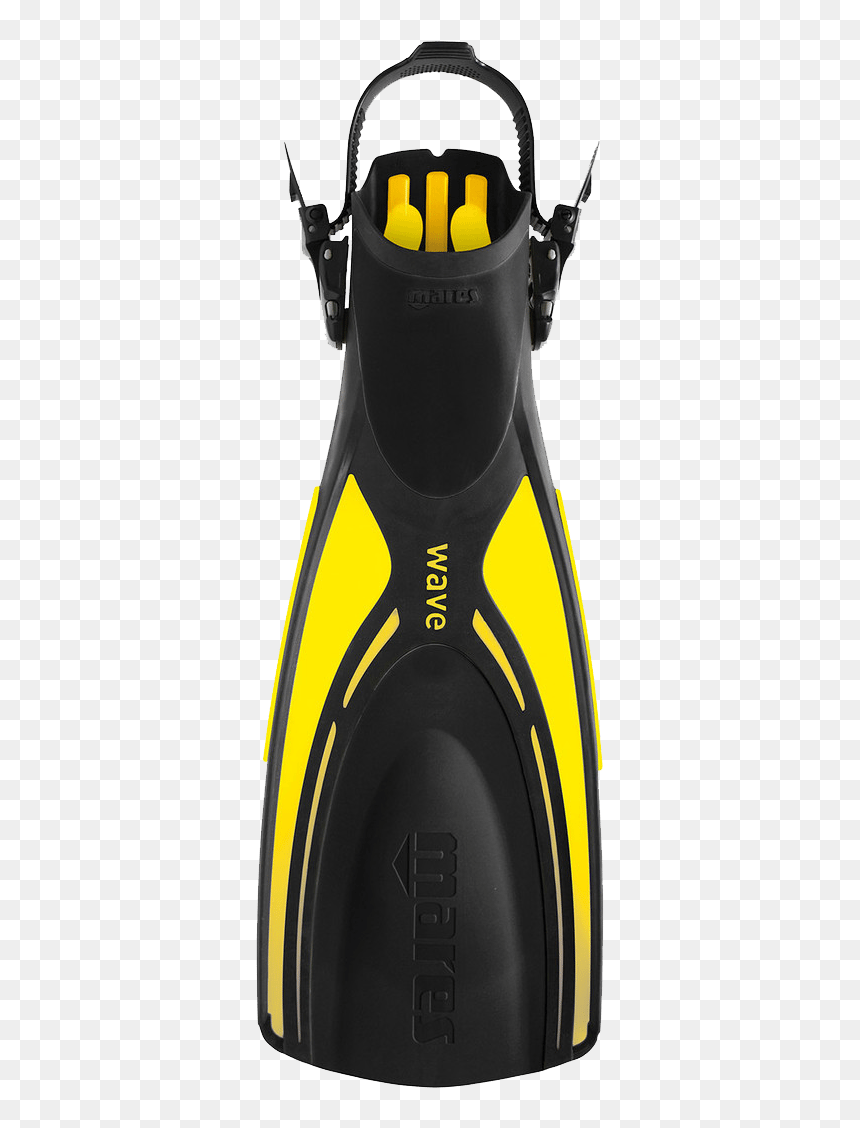 Mares Wave Yellow And Black, HD Png Download - scuba png