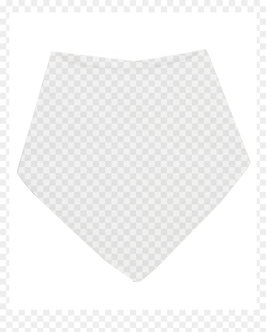 Transparent Baby Bib Clipart Black And White - Black-and-white, HD Png Download - white bandana png