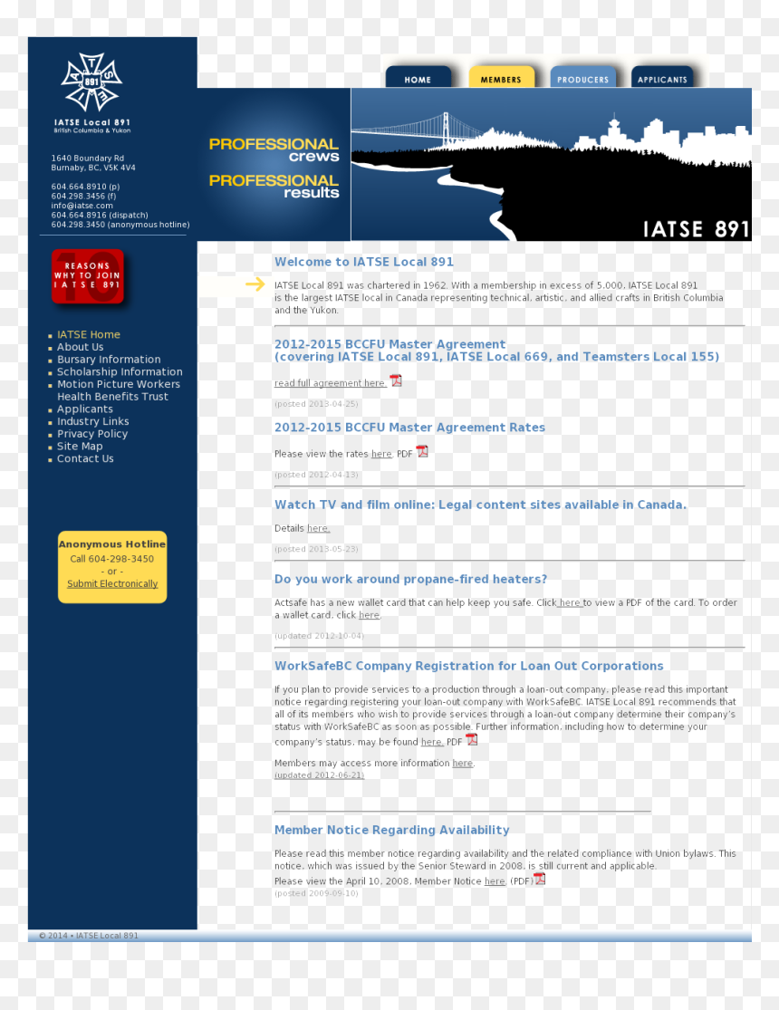 Web Page, HD Png Download - iatse png