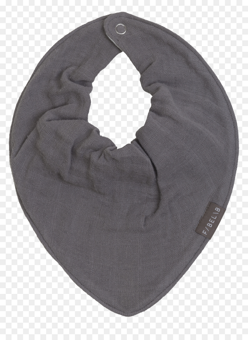 Fabelab Bandana Bib Grey - Scarf, HD Png Download - white bandana png