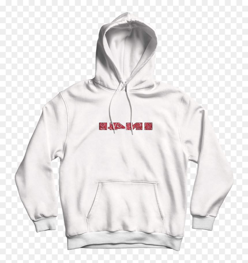White And Red Hoodie, HD Png Download - white bandana png