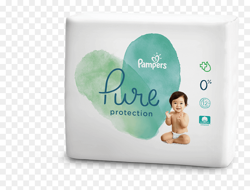 Pampers Pure Protection - Pampers Pure Diapers, HD Png Download - pampers png