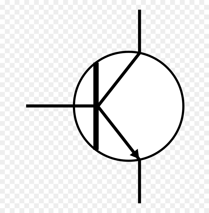 Transistor - Electronics Symbol For A Transistor, HD Png Download - transistor png