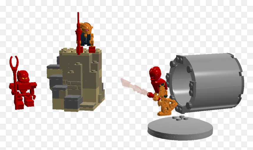 Bionicle Tahu"s Arrival , Png Download - Lego Tahu Bionicle Minifigure, Transparent Png - bionicle png