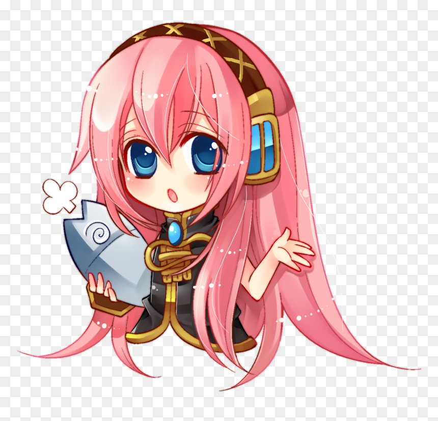 Luka Megurine Chibi Png, Transparent Png - vocaloid png