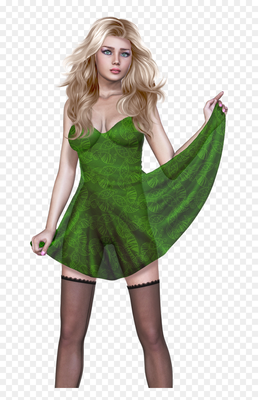 Sexy Blonde Stocking, HD Png Download - stockings png