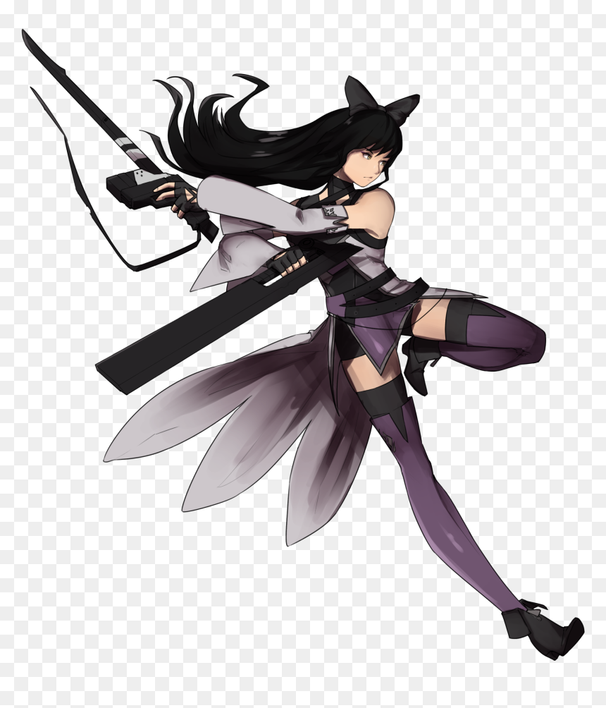 Cartoon, HD Png Download - rwby blake png