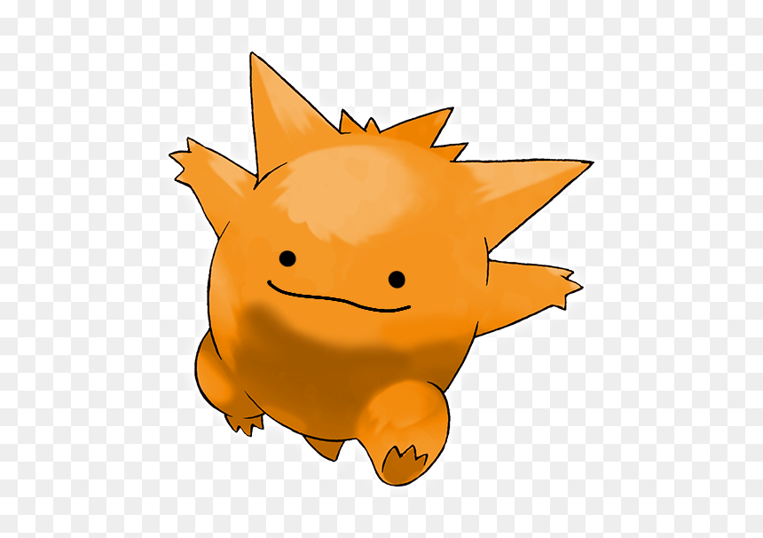 Pokemon Gengar, HD Png Download - ditto face png