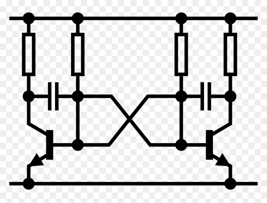 Electronic Circuit Transistor Electronic Symbol Electronics - Npn Transistor Symbol, HD Png Download - transistor png