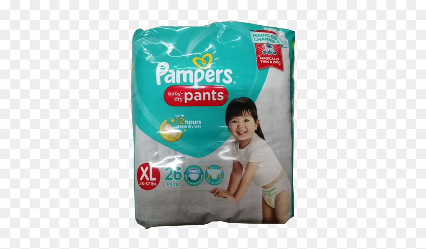 Pampers Baby Dry Pants Xl, HD Png Download - pampers png