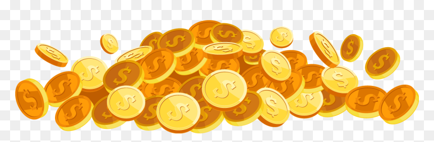 Smg Gaming Coin - Gold Coins Vector Png, Transparent Png - smg png