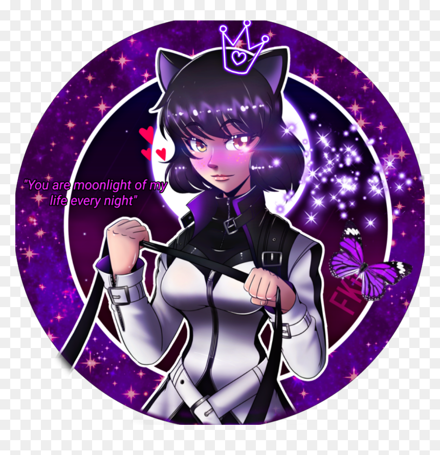 Plz Put In Comments If You Will Use This Icon - Cartoon, HD Png Download - rwby blake png