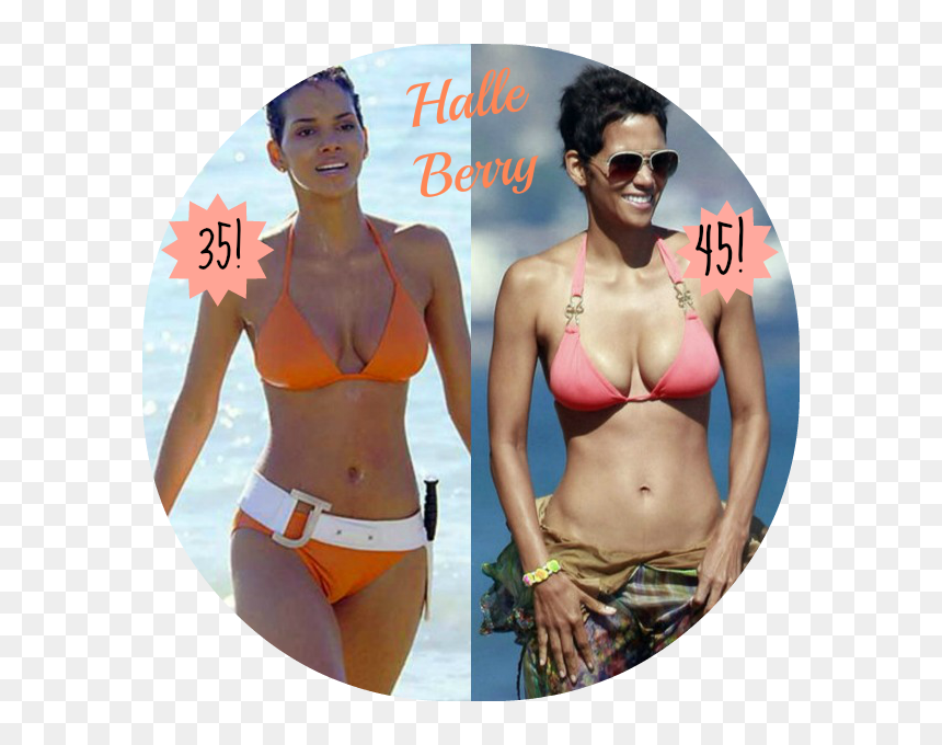 No Caption Provided - Halle Berry Bikini Now, HD Png Download - zoe saldana png