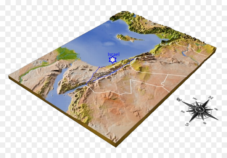 3 Picture - Oasis, HD Png Download - israel map png