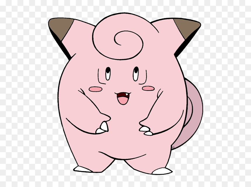 Pokemon Clipart Pink - Clefairy Clipart, HD Png Download - ditto face png