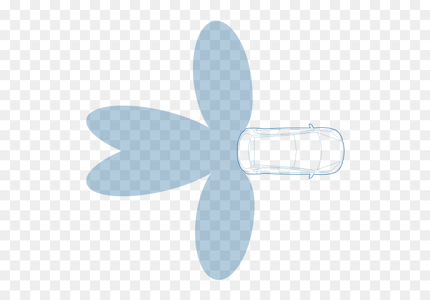 Rear Cross Traffic Alert System Components - Illustration, HD Png Download - circle cross out png