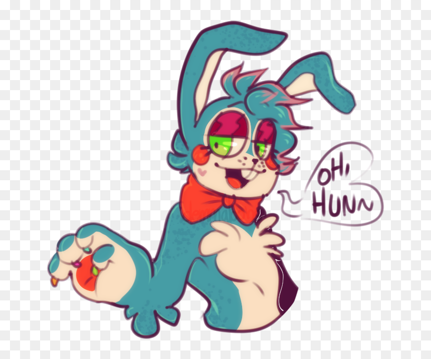 For Some Reason I Always Draw Bonnie To Warm Up This - Toy Bonnie Furry Cute, HD Png Download - five nights at freddy's bonnie png