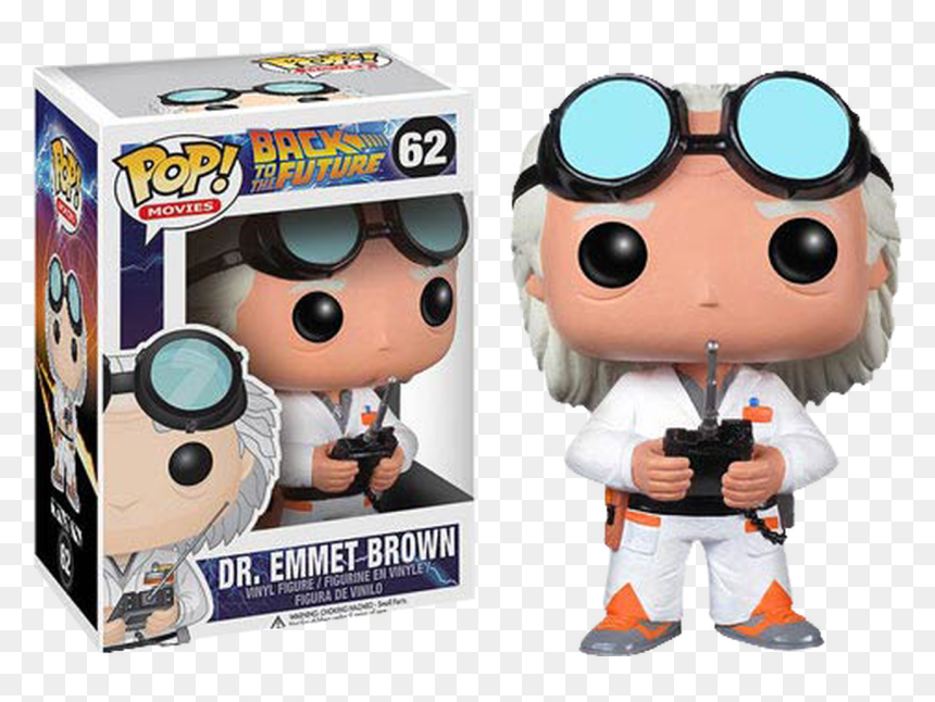 Doc Emmett Brown Funko Pop, HD Png Download - doc brown png
