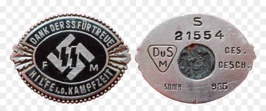 Ss-fm Ehrennadel - Ss Fördermitglied Nadel, HD Png Download - ss png