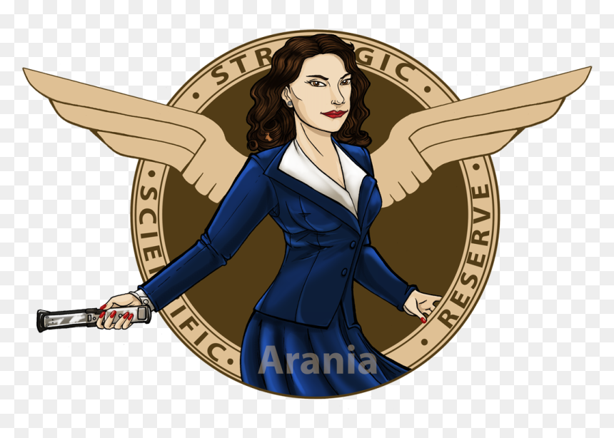 Agent Carter - Illustration, HD Png Download - peggy carter png