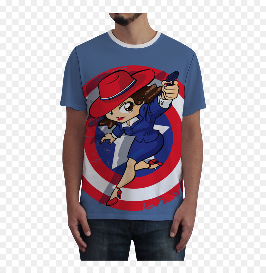 Camiseta Fullprint Peggy Carter De Alexandra Presserna - Camisa Com Estampa De Natal, HD Png Download - peggy carter png