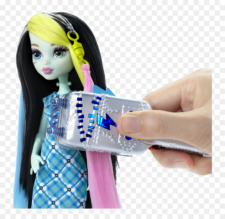 Frankie Stein Voltageous Hair - Monster High Barbie Puppen, HD Png Download - frankie stein png