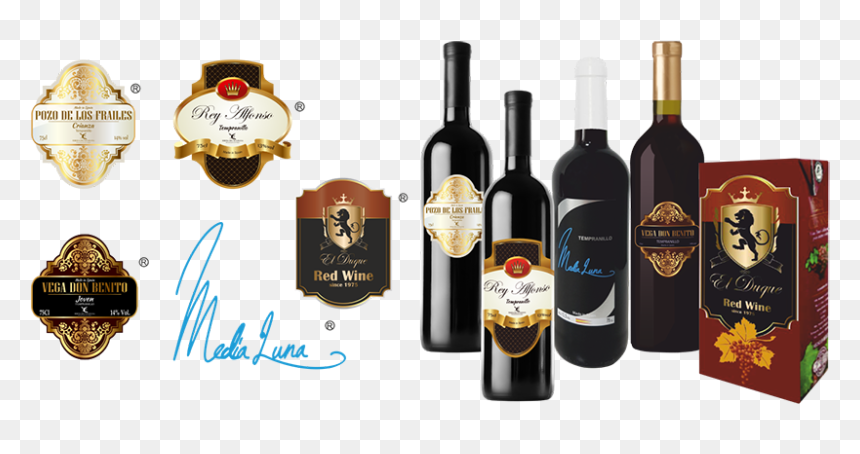 Wine Bottle Labels, HD Png Download - vino png