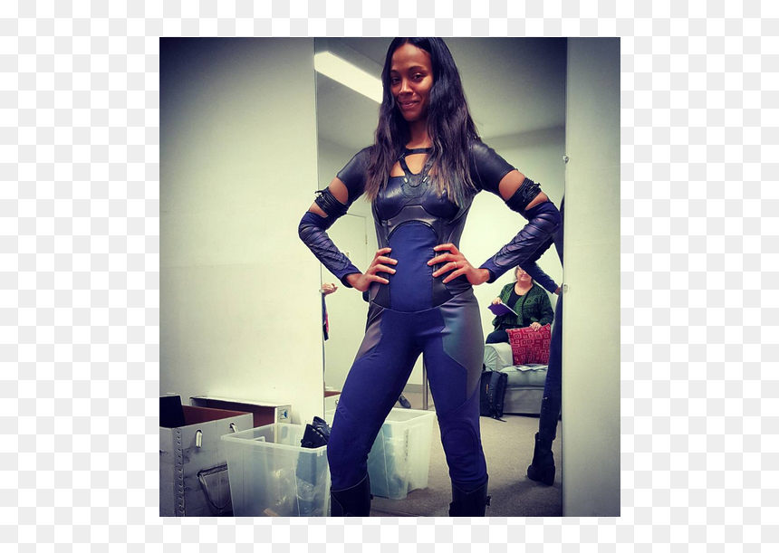 Zoe Saldana Pregnant Guardians 2, HD Png Download - zoe saldana png