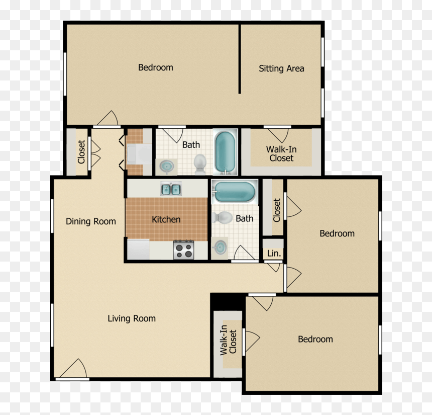 Thetrellis 3b2b 1300 506927 - Floor Plan, HD Png Download - trellis png