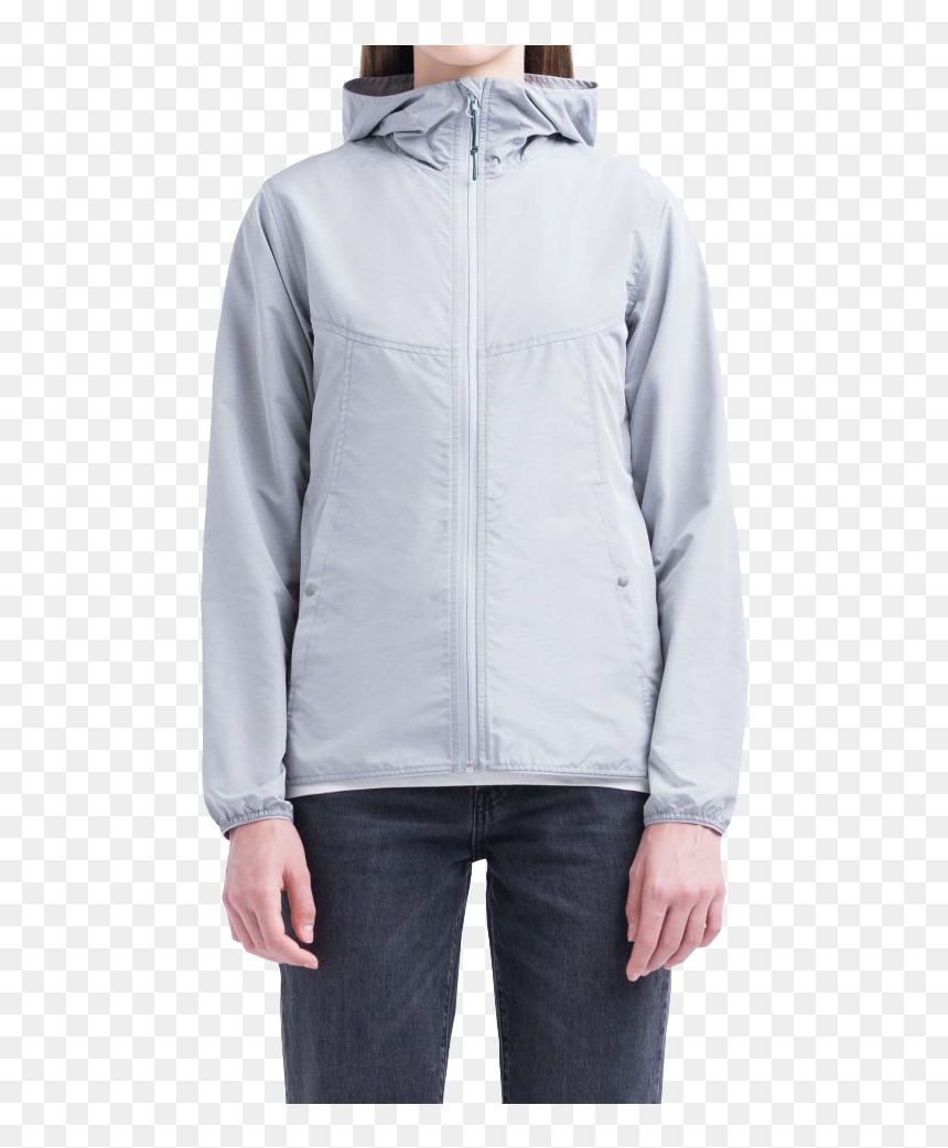 Herschel Women"s Voyage Wind Jacket Light Grey Crosshatch - Zipper, HD Png Download - crosshatch png