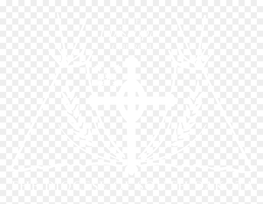 Johns Hopkins Logo White, HD Png Download - episcopal shield png