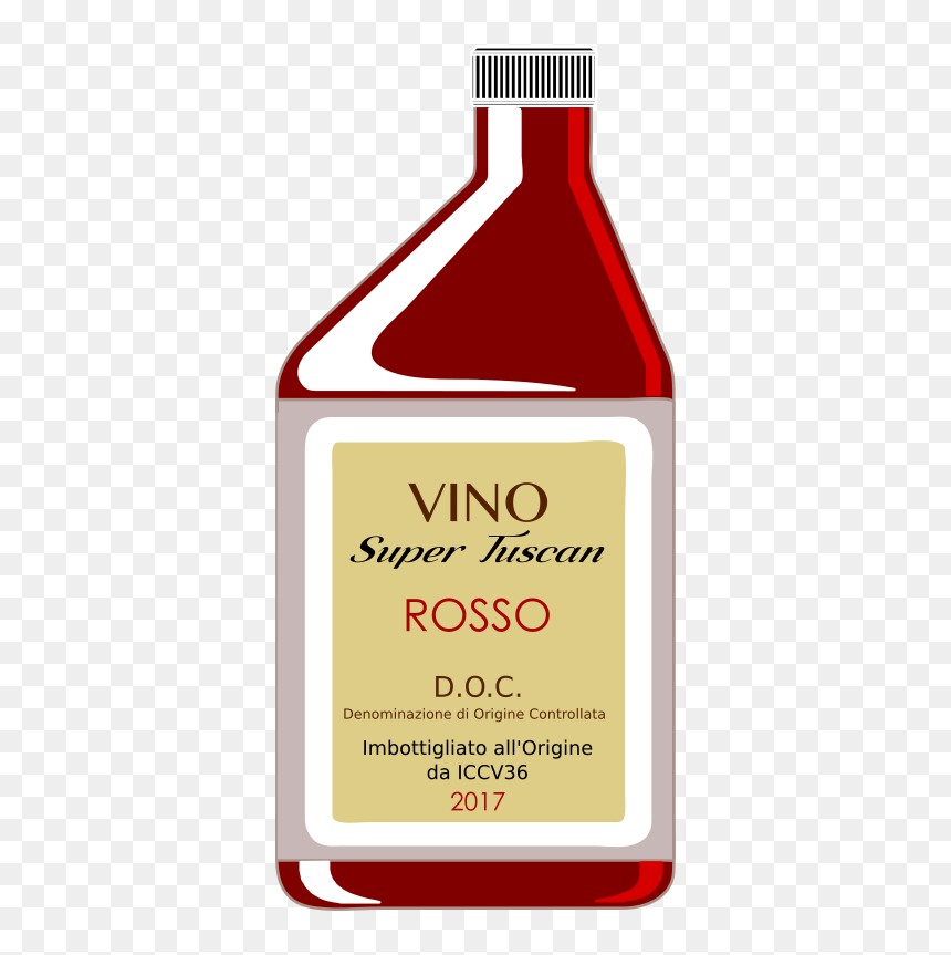 Vino - Glass Bottle, HD Png Download - vino png