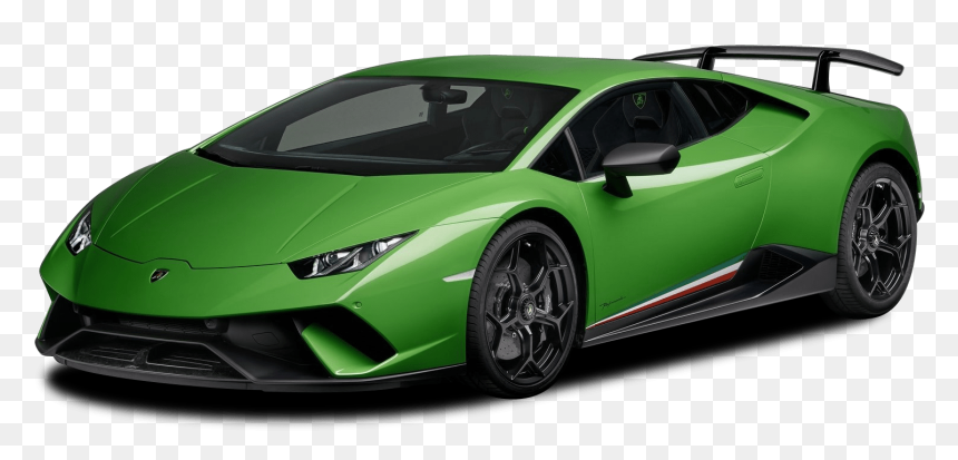 Green Lamborghini Huracan Performante, HD Png Download - huracan png